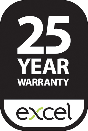 Excel 25 year warranty